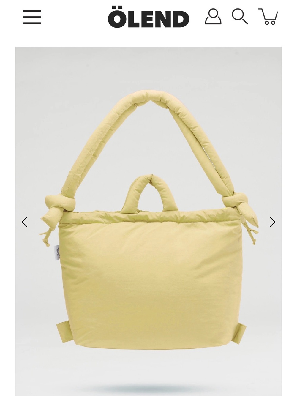 Ölend soft bag in lime